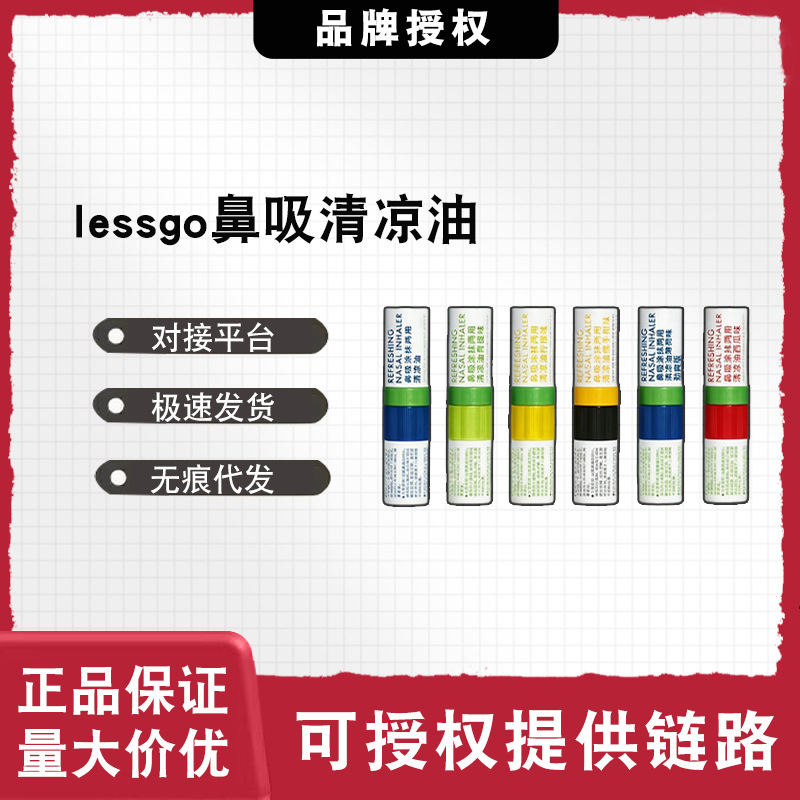 Lessgo Smiley Face Nasal Inhaler for Students, Plant-Based Ingredients, Relieves Drowsiness While Driving, Supports Dropshipping and Wholesale