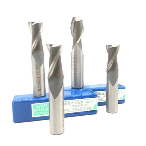 W5PQSWT Southwest Sauvette straight shank 2-edge keyway milling cutter end mill high-speed steel rough milling cutter 2 3 4 6 8