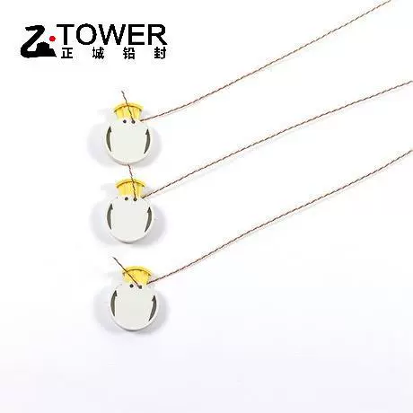 Защелкивающийся пластиковый счетчик электроэнергии уплотнительный счетчик воды уплотнительный пресс-тип пластикового свинцового уплотнения энергосистемы железнодорожного измерительного бюро уплотнение