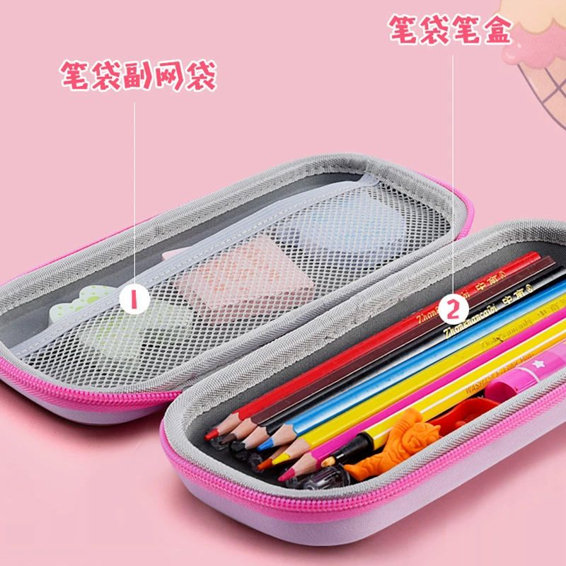 Eva, children's pencil case for elementary school students, capacious teaching storage system, Birthday gift, wholesale