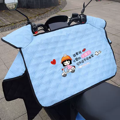 waterproof tram pedal motorcycle battery – Electric car cushion - little-sister-blue-sun-protection-big-wing-pocket