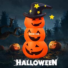 ハロウィン屋外装飾インフレータブルカボチャヘッドゴースト会場レイアウト小道具ハロウィン中庭インフレータブル装飾