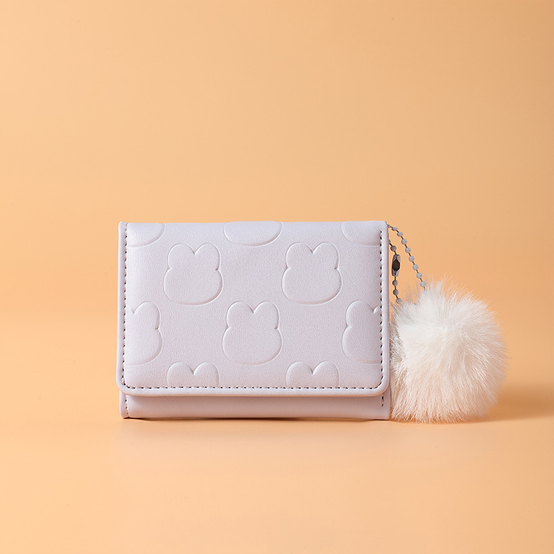 Monedero pequeño Tulip~ins, estilo retro simple, monedero compacto y exquisito para mujer, monedero para estudiantes, fresco y dulce