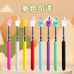 Wholesale stainless steel retractable finger reading stick teaching pointer stick guide baton children's reading finger stick