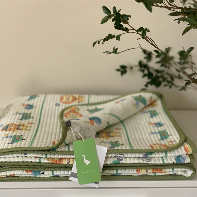 Детская кроватка из хлопка, простыня с рисунком, 1,5 м