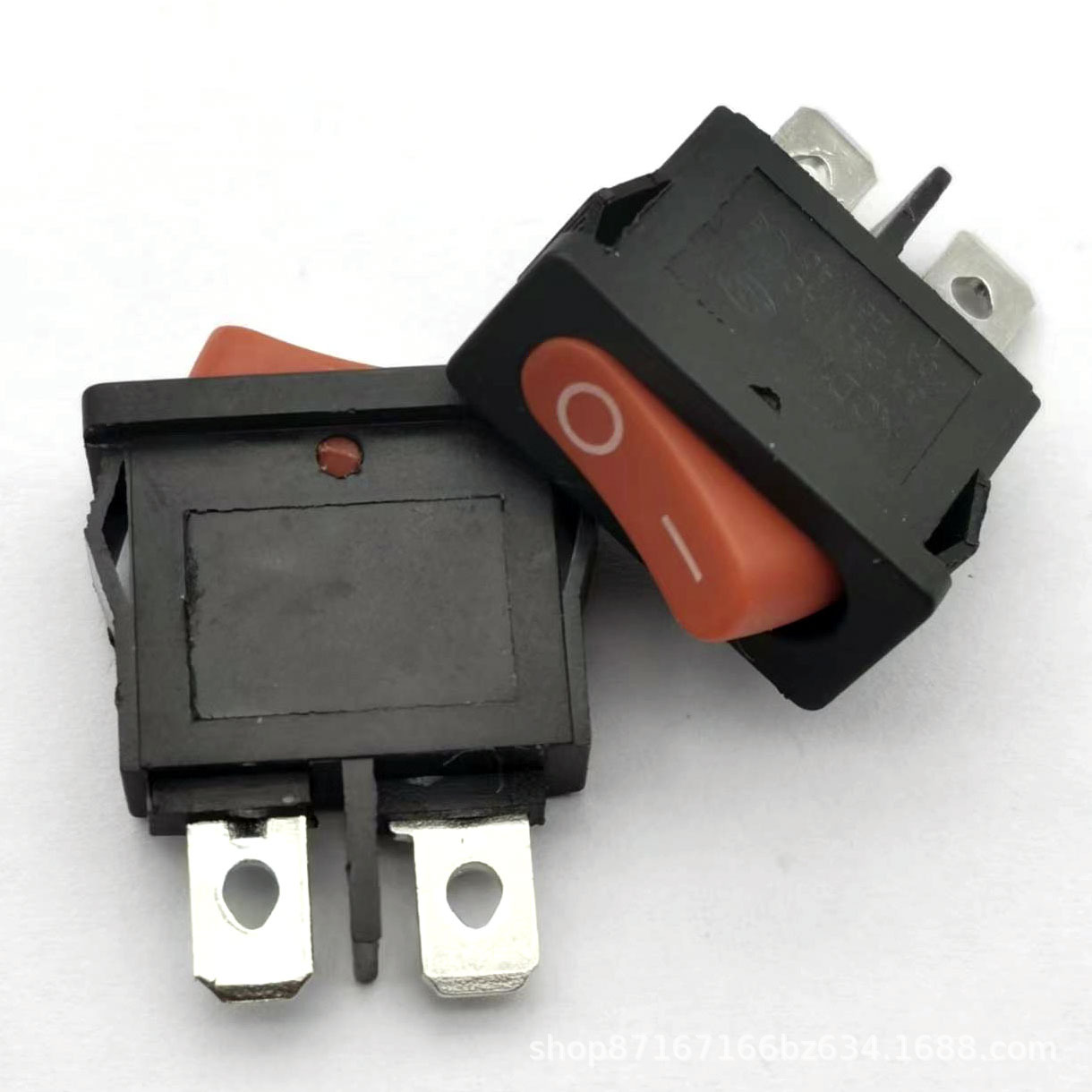 两脚两档9 5 21白色船型开关kcd1 110白色薄型2脚2档小开关