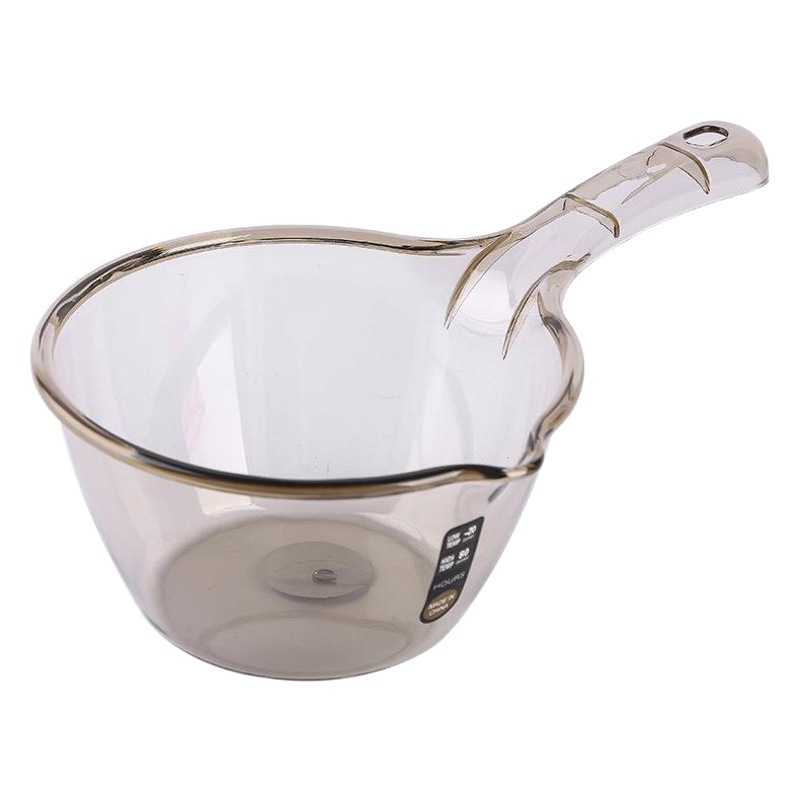 Factory supply household transparent plastic water scoop kitchen can hang transparent plastic water scoop thickened with spout plastic water scoop