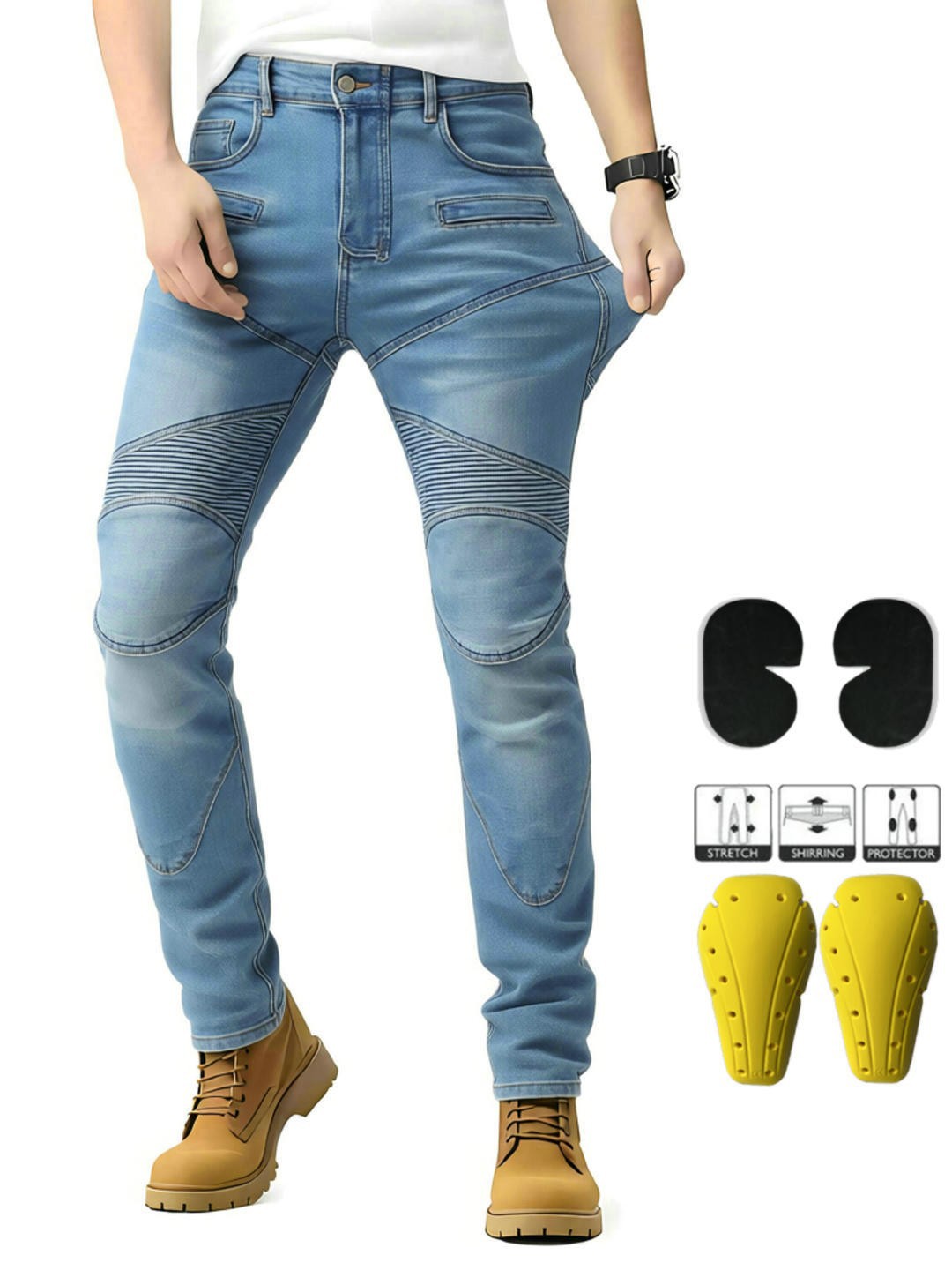 VOLERO motocicleta Racing casual Slim jeans anti-caída pantalones motocross ciclismo pantalones PK-718