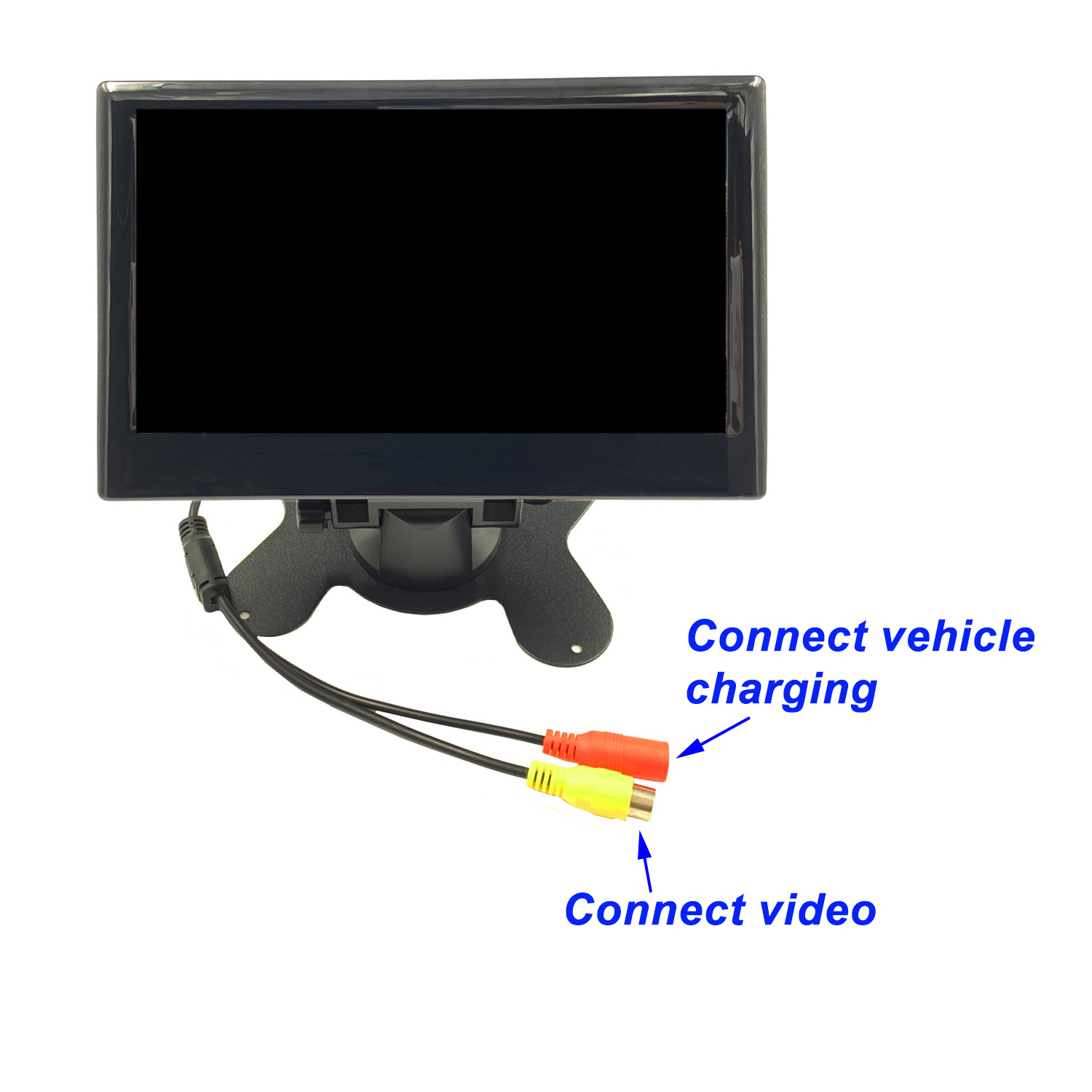 7inch Universal home and vehicle-mounted display for buses and trucks, LCD AV high-definition monitoring, bus reversing display screen, VGA