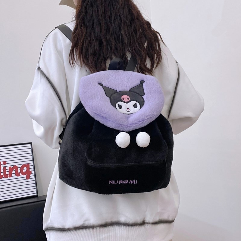 可爱い日系刺繍クロミメッティぬいぐるみリュックサック学生大容量リュックサックソフト妹かばんins|undefined
