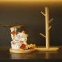 招财猫新居乔迁之喜入户托盘