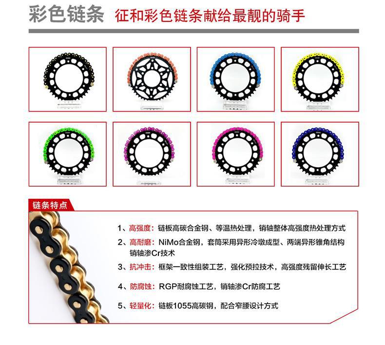 Suitable for Triumph Daytona675/Street Triple675 Chainring, Chain Sprocket, Chainring Gear, Chainring Seal, and Chain