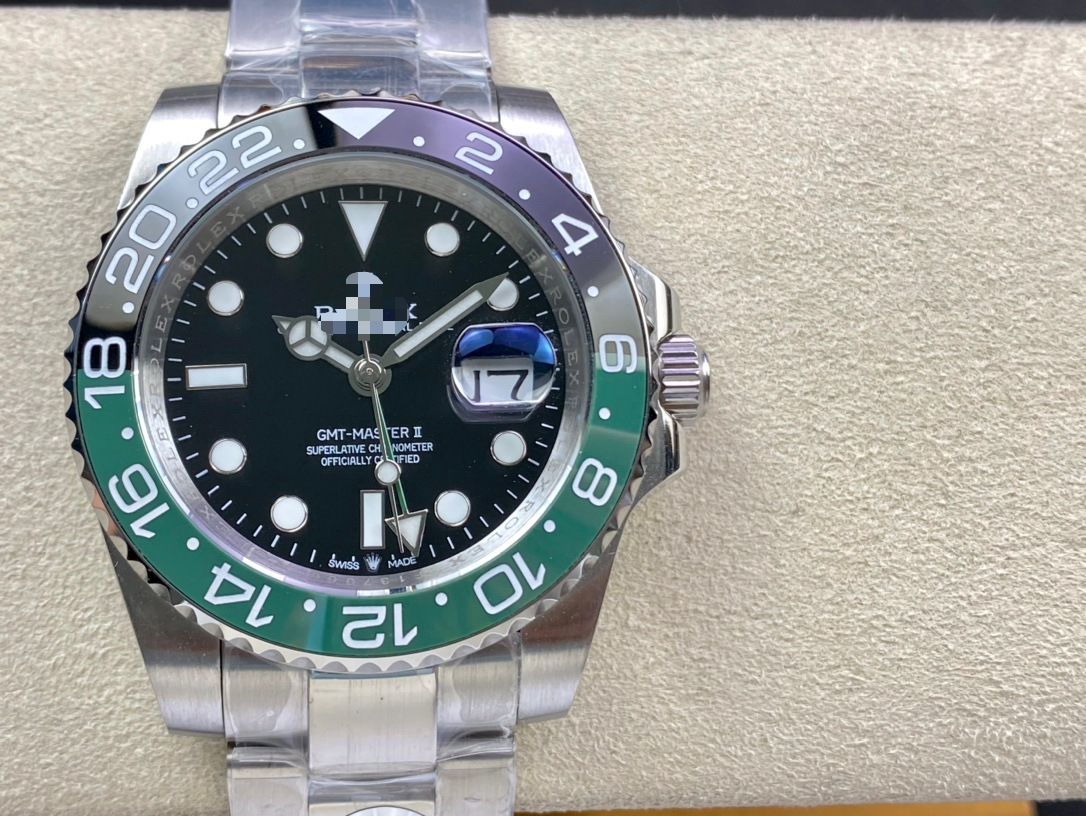 Fábrica C VSEWGM Water Ghost Green GMT Automático Mecánico Dos Tiempo Nietzsche Reloj de Moda