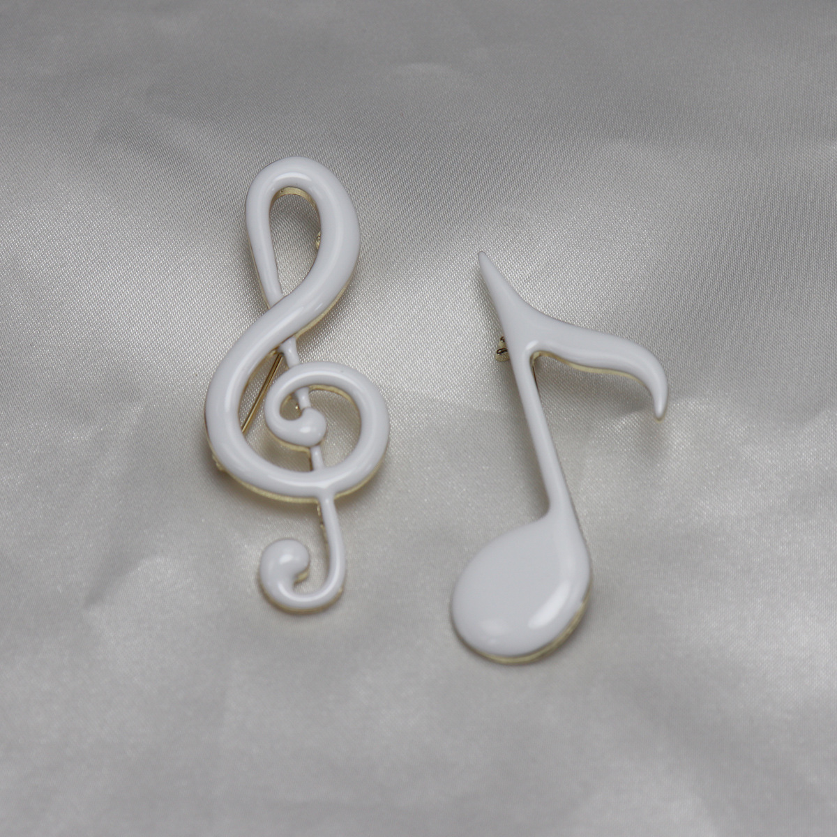 Original Academy Style Multicolor Handmade Enamel Notes Music Student Brooch Corsage Clothing Accessories