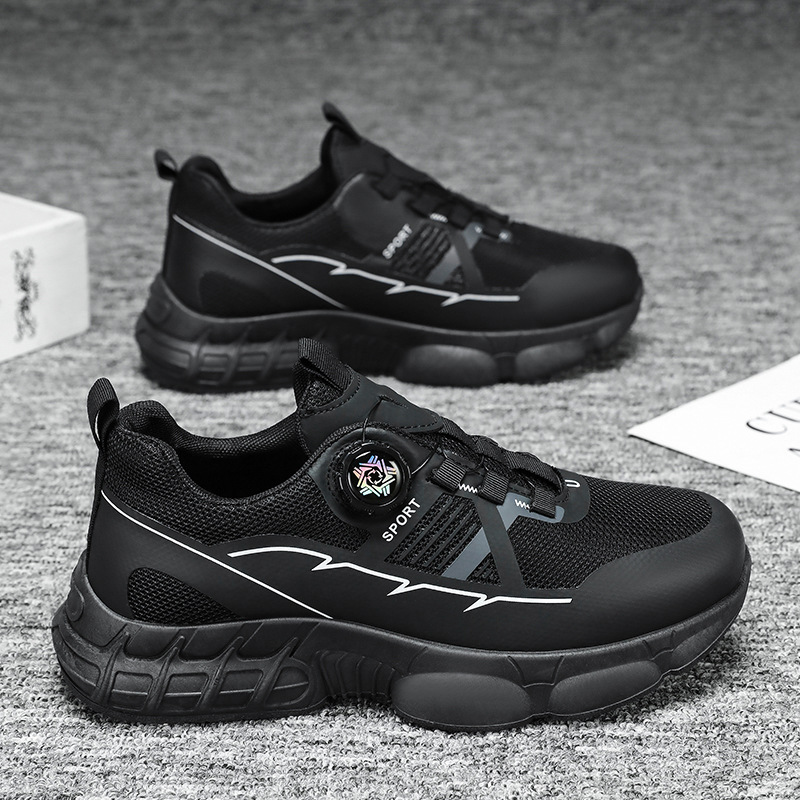 2026 primavera ocio botón giratorio viaje zapatos de senderismo urbano zapatos de montaña huecos transpirables zapatos de hombre zapatos deportivos casuales