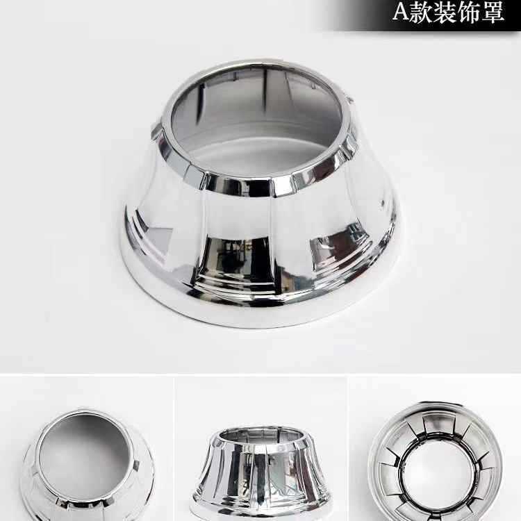 Faró del automóvil LED doble luz lente decoración cubierta de visor lente láser cubierta de decoración guía de luz ángel ojo