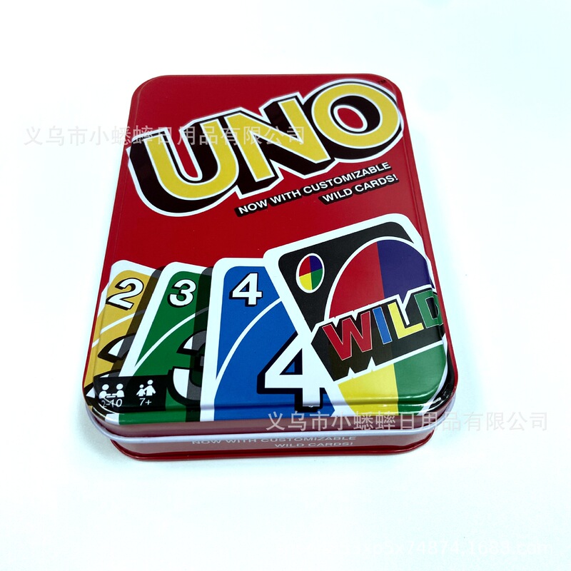 Cross-Border Foreign Trade Uno Waterproof Tin Box Series Playing Cards, Popular Board Game Cards, Essential for Team Building and Family Gatherings, in Stock Cross-Border Foreign Trade Uno Waterproof Tin Box Series Playing Cards, Popular Board Game Cards, Essential for Team Building and Family Gatherings, in Stock