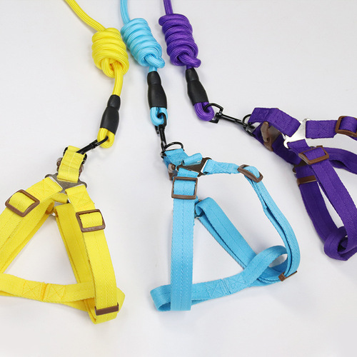 Dog leash cross-border explosion-proof chest harness leash for medium and large dogs Blebo adjustable dog leash
