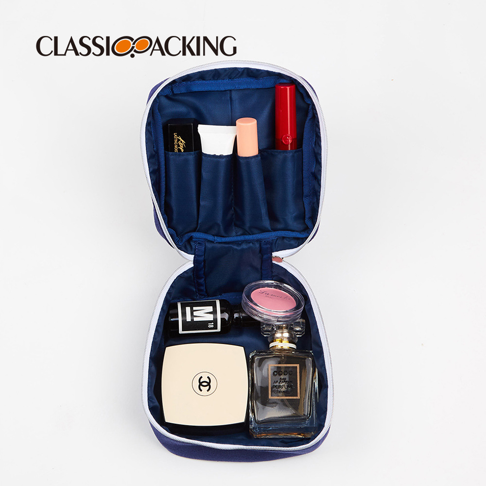 Estilo coreano simple bolsa de cosméticos material de lona suministros cosméticos bolsa de almacenamiento bolsa de cosméticos fábrica al por mayor impresión de logotipo