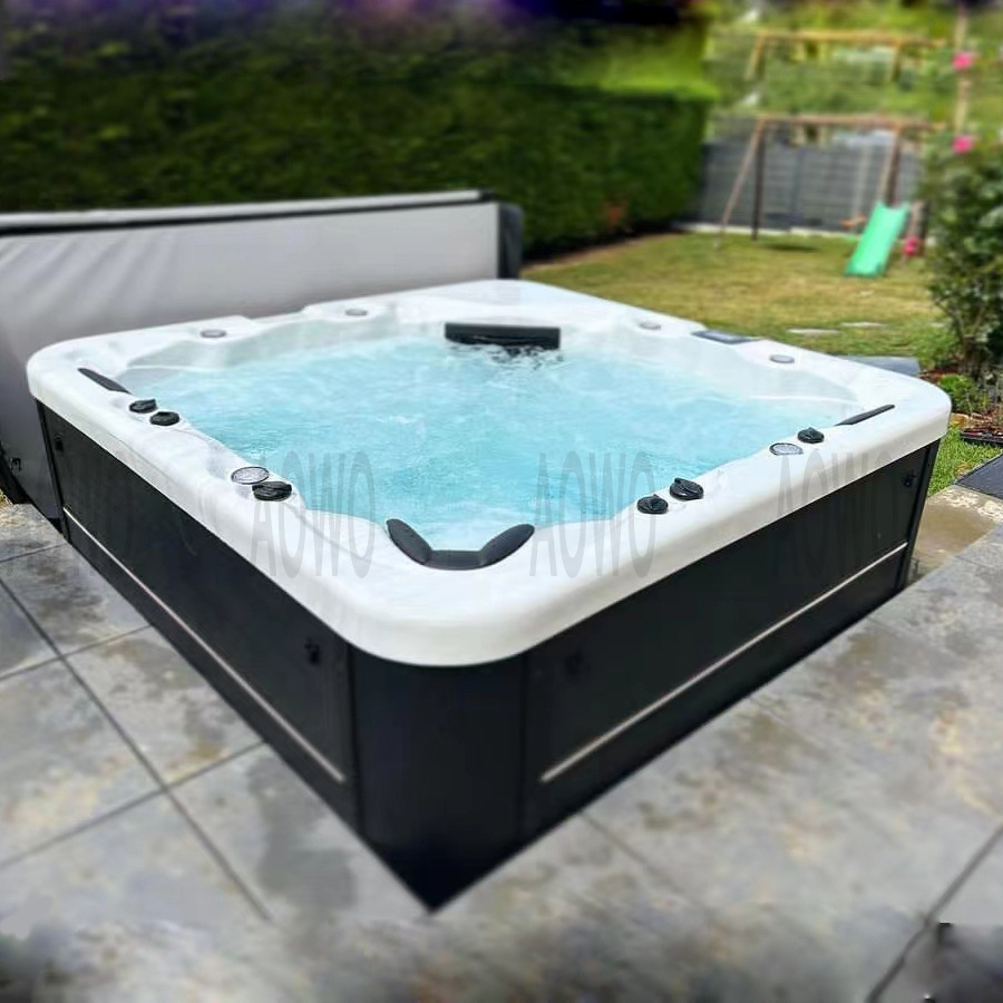 5 personas acrílico masaje al aire libre bañera de surf spa bañera de spa villa tour jardín bañera de jacuzzi