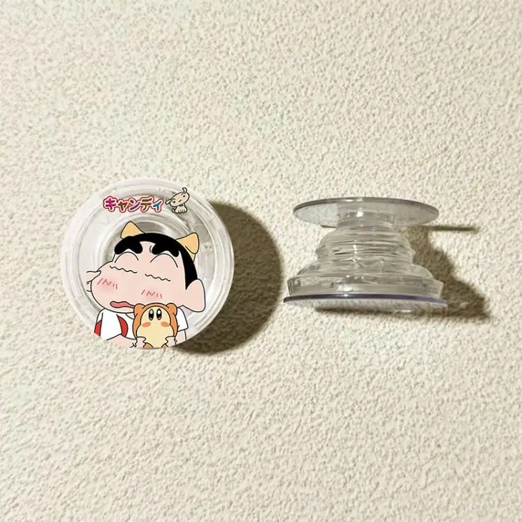 Crayón pequeño nuevo soporte de bolsa de aire redonda 360 ° rotatorio telescópico plegable soporte de teléfono móvil tipo de escritorio adhesivo