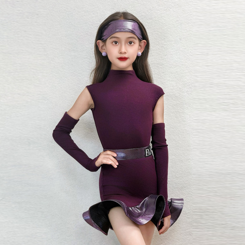 FAZ Spring/Summer Children's Internet Celebrity Practice Performance Outfit Girls' High-End Practice Clothing Children's Latin Dance Costume