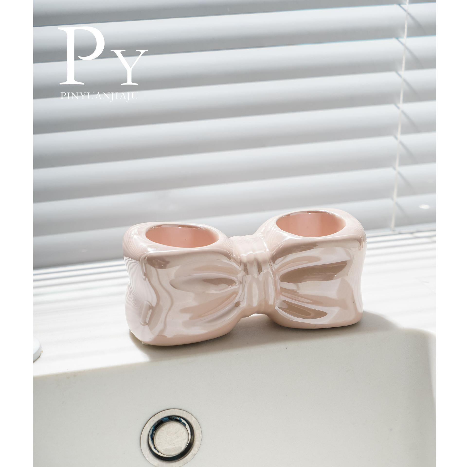 Jabonera de cerámica en forma de arco con drenaje para lavabo de baño, creativa, de alta gama, ligera y lujosa, soporte para jabón transfronterizo.