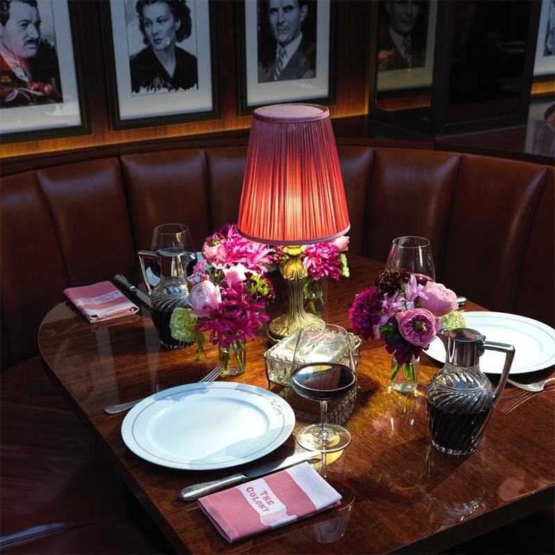 Wine Red Wedding Christmas Children's Cordless Rechargeable Table Lamp Bar Restaurant Atmosphere Novelty Table Lamp Bedside Living Room Decoration