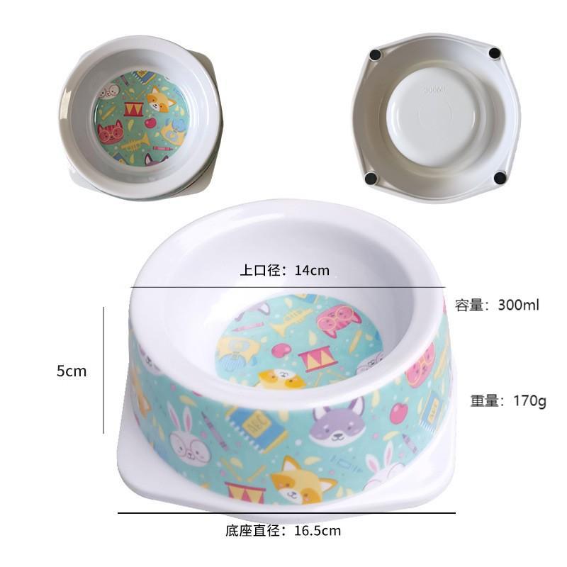 6.5inch 레이크 블루 동물 애완동물 그릇