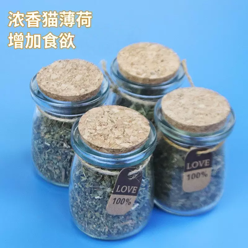 猫薄荷瓶装厂家现货猫薄荷粉草干叶趣味自嗨猫玩具猫咪零食批发