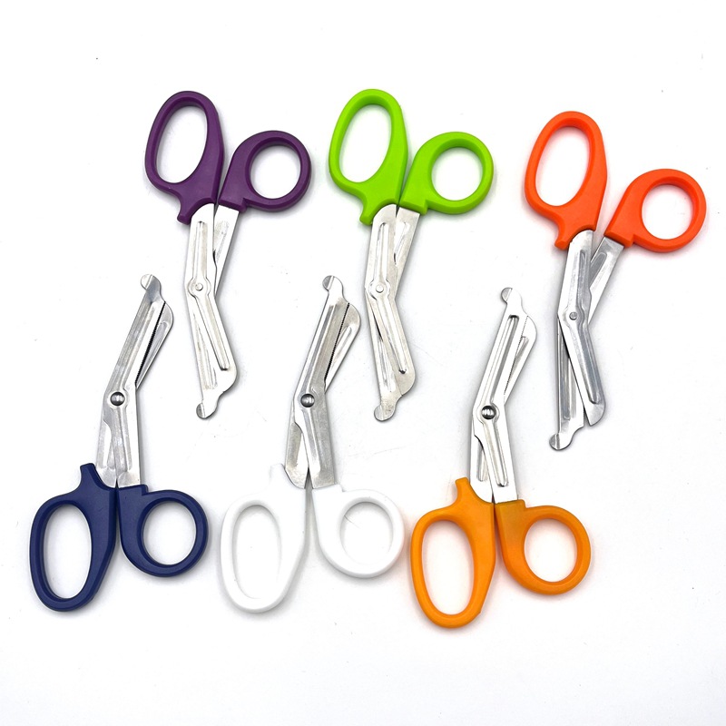 Ciseaux médicaux en acier inoxydable crantés pour urgences_voghion.com