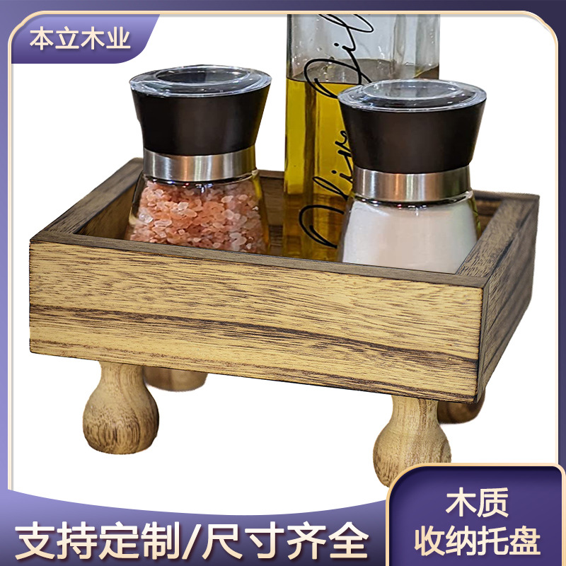 木质小矮凳厨房家居小木凳子摆件 浴室木制浴室托盘底座植物架