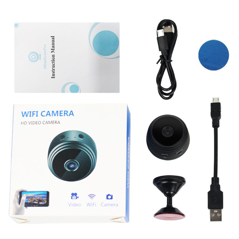 A9 cámara de alta definición wifi seguridad doméstica 1080p cámara de vigilancia de visión nocturna dv cámara de movimiento pequeña a9