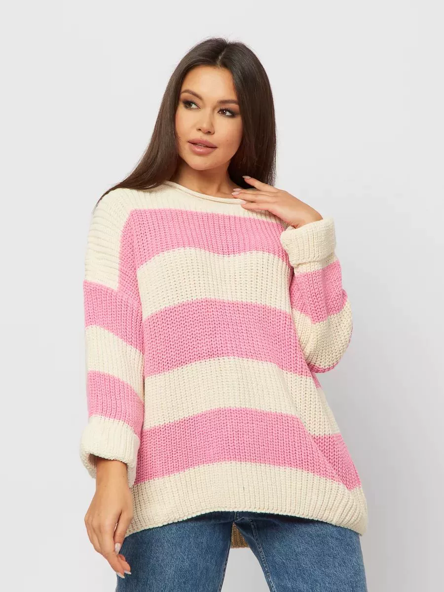 Вязаный свитер в полоску Striped Knitted Sweater