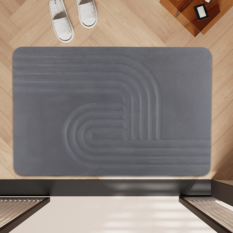 Puerta de entrada moderna y sencilla, decoración de tapetes de cocina, entrada al hogar, alfombra de barro de diatomeas resistente al agua y a la suciedad