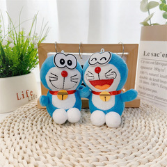 叮噹貓掛件可愛萌毛絨玩具公仔貓咪機器貓玩偶包包掛飾鑰匙扣娃娃