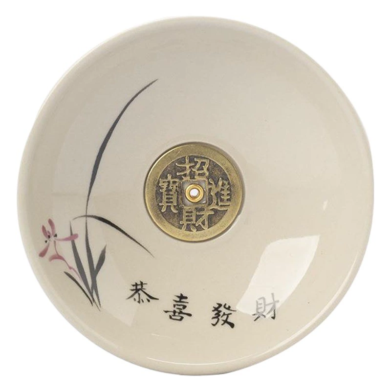 Трава и дерево серая керамическая курильница удачи домашняя чайная чашка поднос креативная нить держатель для благовоний маленькие украшения