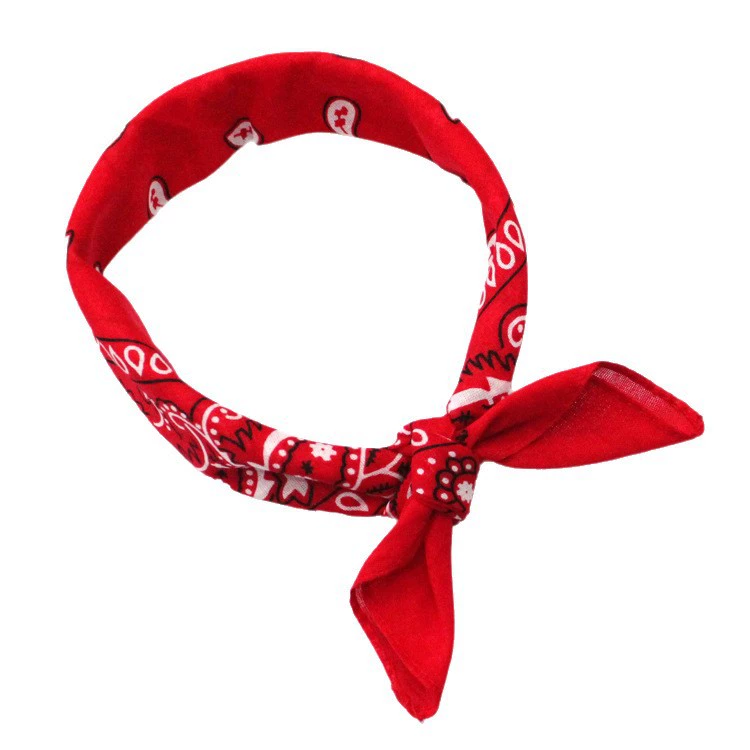 Square Bandana (Yiwu) Harajuku Printed, Imitation Cotton, 54 cm, Hip-Hop Headscarf