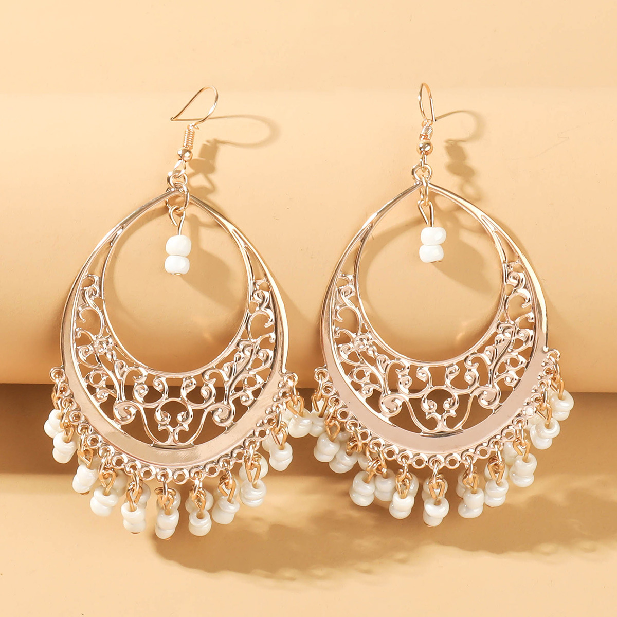 Ethnic Style Bohemian Geometric Metal Tassel Women's Drop Earrings display picture 6