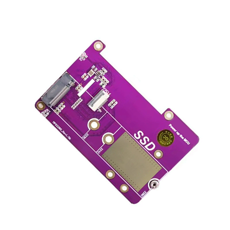 Расширительная плата Raspberry Pi 5 SSD Raspberry pi 5-е поколение PCIe to M.2 SSD адаптер板 модуль