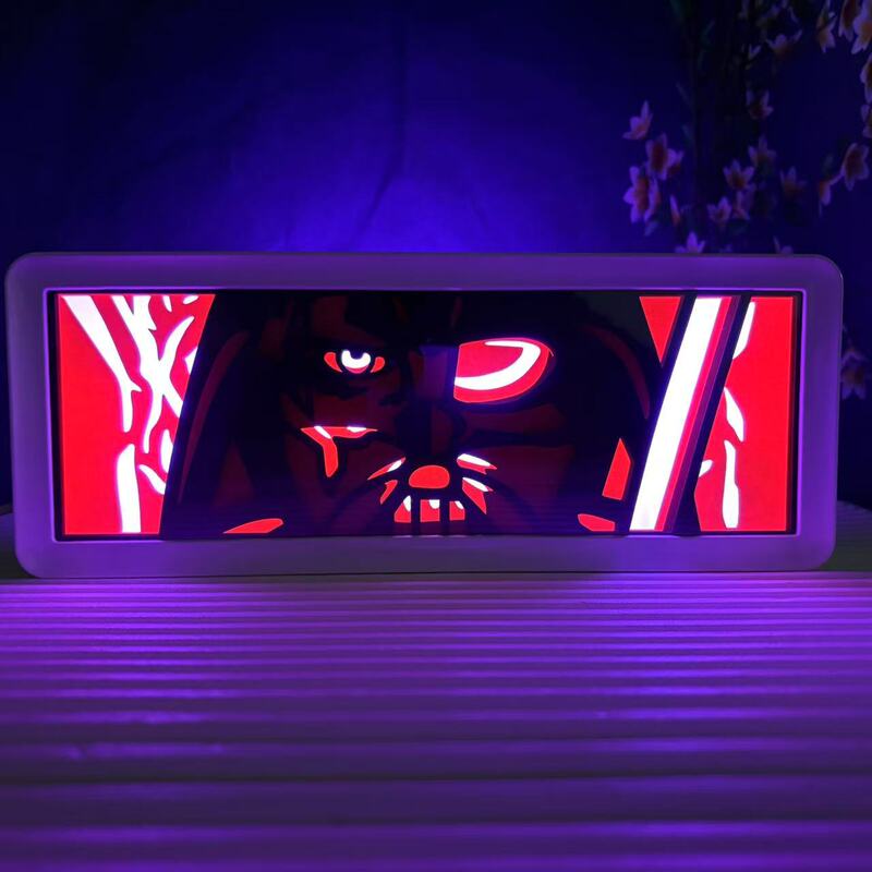 In-Stock Fast Delivery Star Wars Darth Vader 3D Paper Sculpture Lamp Remote Control Bedside Table Lamp In-Stock Fast Delivery Star Wars Darth Vader 3D Paper Sculpture Lamp Remote Control Bedside Table Lamp