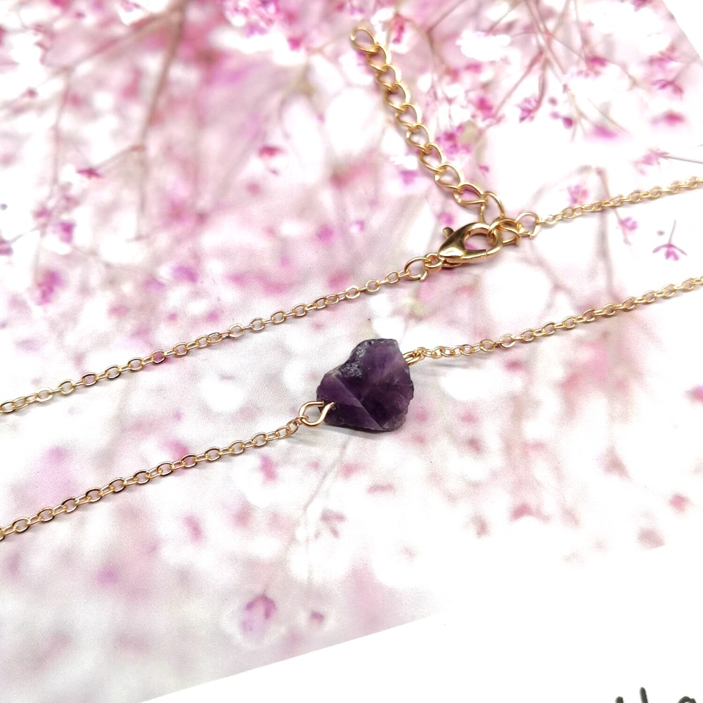 Fashion Geometric Agate Plating Natural Stone Necklace 1 Piece