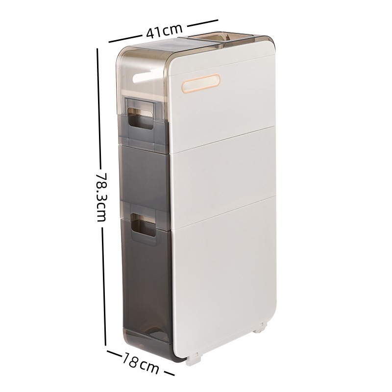 [Selección estricta] gabinete de almacenamiento de hendidura doméstico estante de armario de baño armario de cajón armario de cocina ultra estrecho