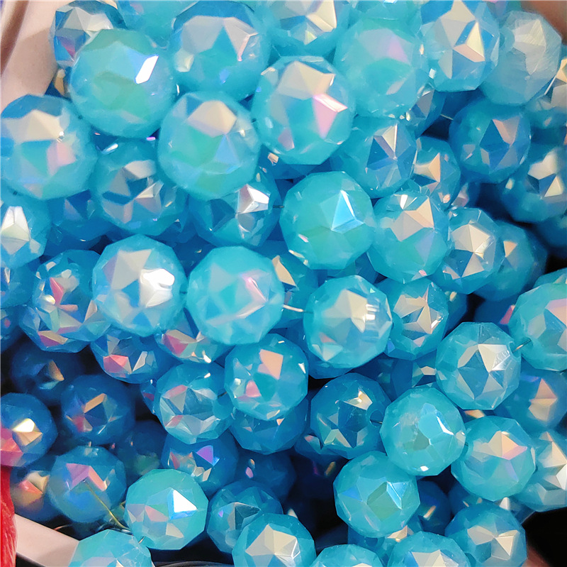 Mayorista 10mm cristal bola de flores galvanizado de alta temperatura abdiy bola de vidrio de colores pulseras collares pendientes accesorios de ropa