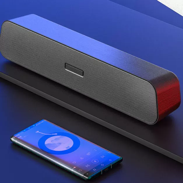 新款私模长条音箱家用影院桌面长条型多媒体插卡批发音响厂家