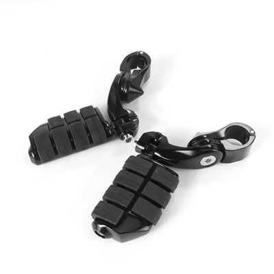 Motorcycle pedals Harley, Grand Glide, Road - 3-pedals-black-large-pedal-ring-black