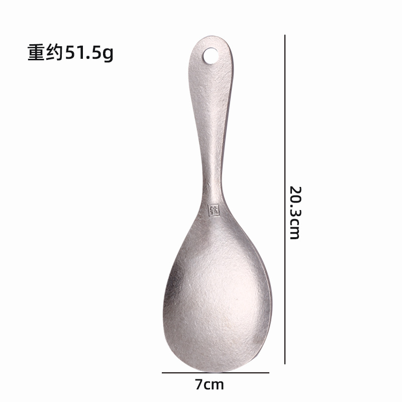 순수 티타늄 원형 밥숟가락(결정)
