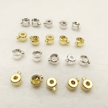 18k保色铜镀真金高压锅定位扣diy串珠珍珠手链收尾夹扣 饰品配件