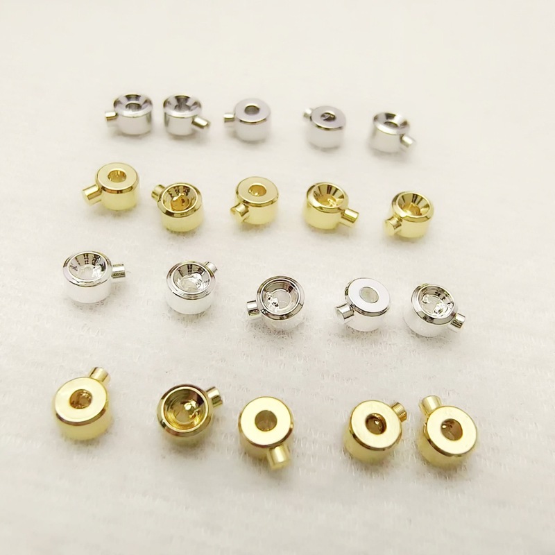 18k color copper plated real gold pressure cooker positioning buckle diy beaded pearl bracelet closing clip buckle jewelry accessories