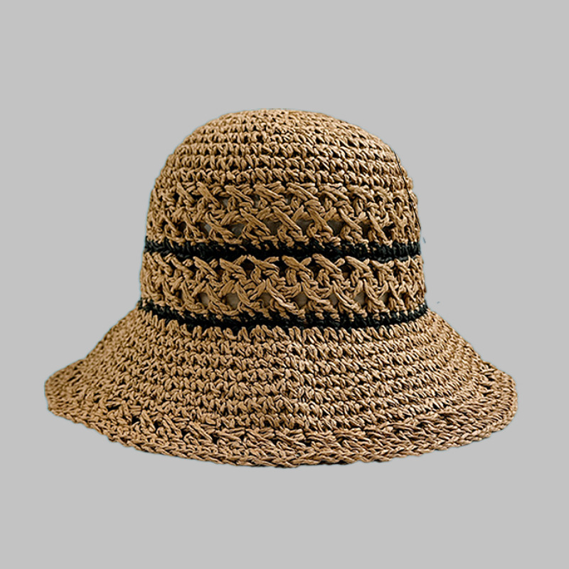 Casual Style, Vacation style Women's Casual Style Vacation Solid Color Big Eaves Shearling Hat Straw Hat